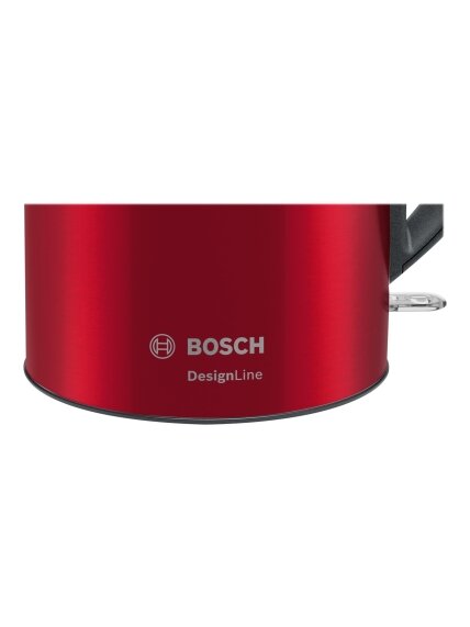 Bosch | Kettle | DesignLine TWK3P424 | Electric | 2400 W | 1.7 L | Stainless steel | 360° rotational base | Red 6 Bosch | Kettle | DesignLine TWK3P424 | Electric | 2400 W | 1.7 L | Stainless steel | 360° rotational base | Red 6