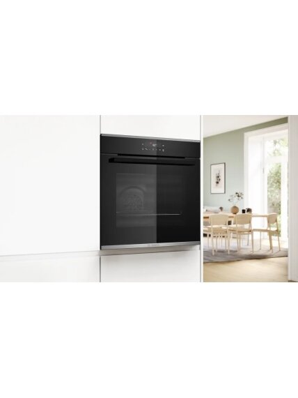 Bosch Oven | HBA272BB3 | 71 L | Electric | Pyrolysis/Hydrolytic | Touch control | Height 59.5 cm | Width 59.4 cm | Black 4