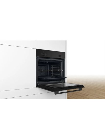 Bosch Oven | HBF010BA1 | 66 L | Electric | Manual | Knobs | Height 59.5 cm | Width 59.4 cm | Black 3
