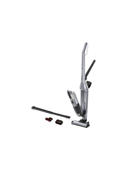 Bosch Vacuum Cleaner | BCH3P210 Series 4 | Cordless operating | Handstick | 21.6 V | Operating time (max) 50 min | Silver | Warranty 24 month(s) Bosch Vacuum Cleaner | BCH3P210 Series 4 | Cordless operating | Handstick | 21.6 V | Operating time (max) 50 min | Silver | Warranty 24 month(s)