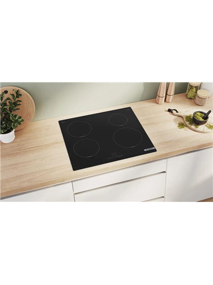 Bosch Hob | PIE611BB5E | Induction | Number of burners/cooking zones 4 | Touch | Timer | Black | Display 3