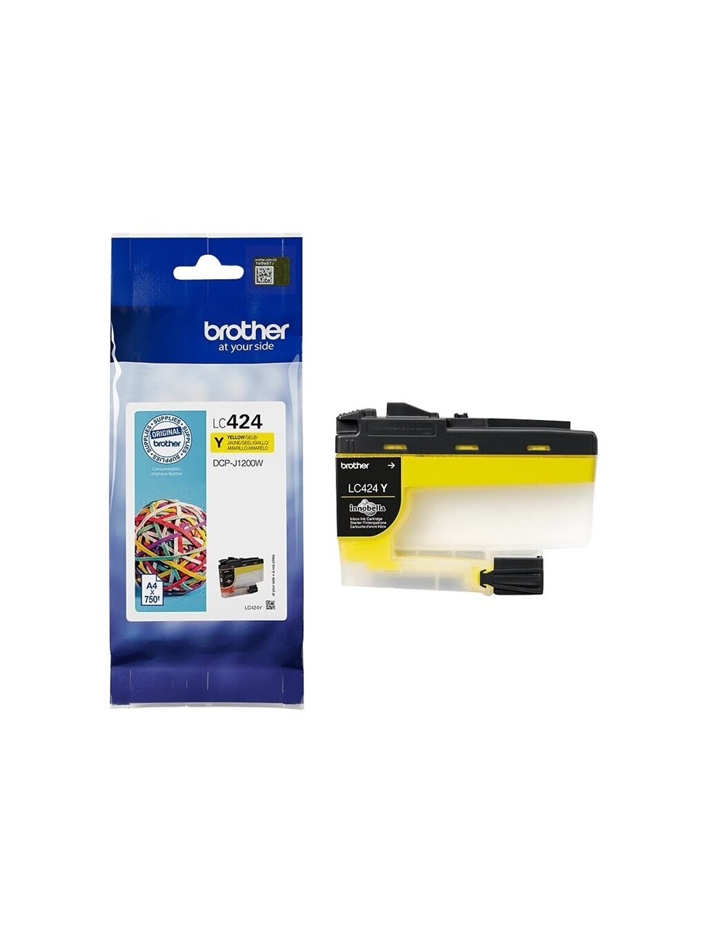 Brother LC-424Y | Ink Cartridge | Yellow 2 Brother LC-424Y | Ink Cartridge | Yellow 2