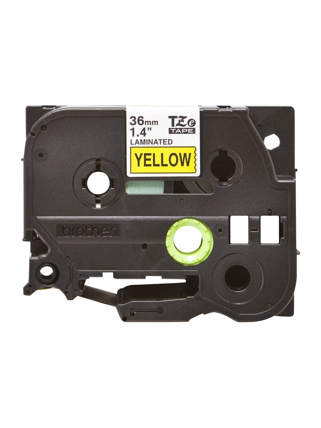 Brother | TZe-661 Laminated Tape | Black on Yellow | TZe | 8 m | 3.6 cm 2