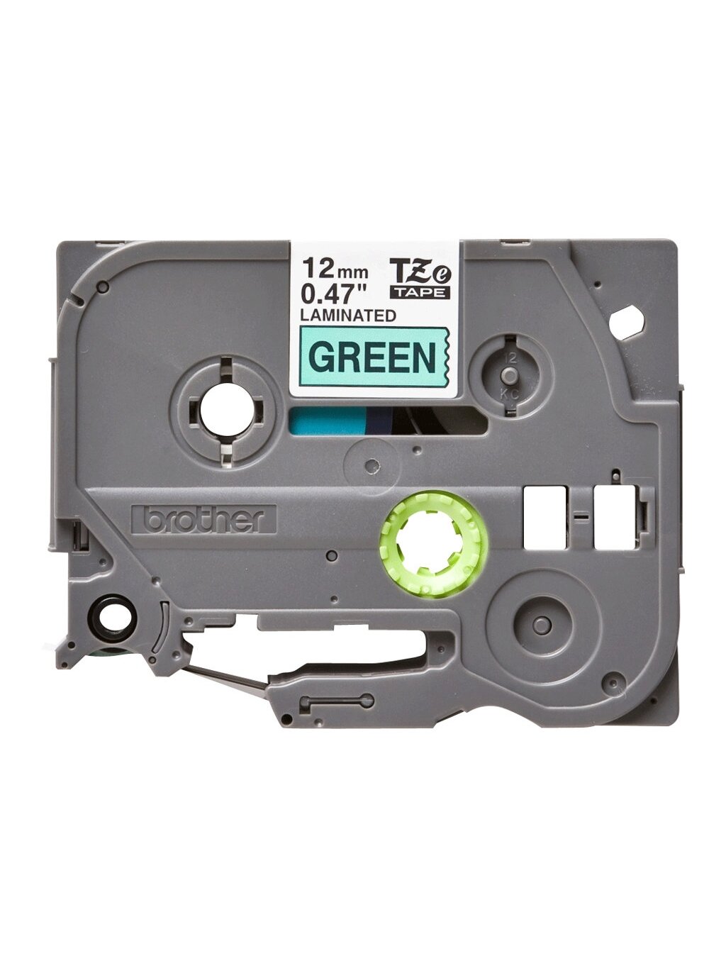 Brother | TZe-731 Laminated Tape | Black on Green | TZe | 8 m | 1.2 cm 2