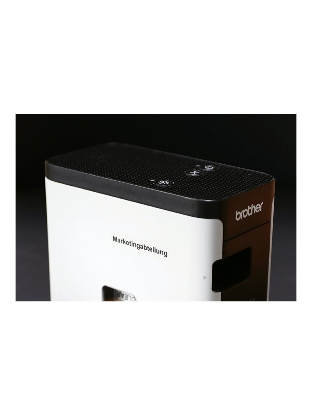Brother | TZe-S121 Strong Adhesive Laminated Tape | Black on Clear | TZe | 8 m | 9 cm 4