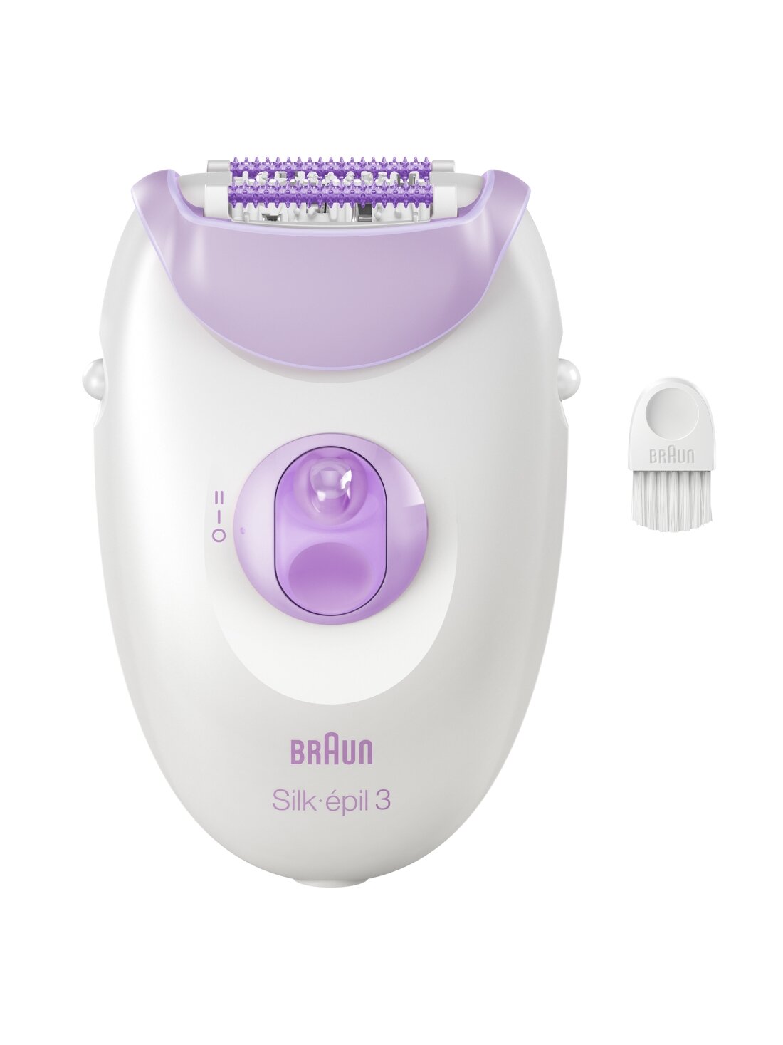Braun Epilator | SE3-000 Silk épil 3 | Number of power levels 2 | White/Purple Braun Epilator | SE3-000 Silk épil 3 | Number of power levels 2 | White/Purple