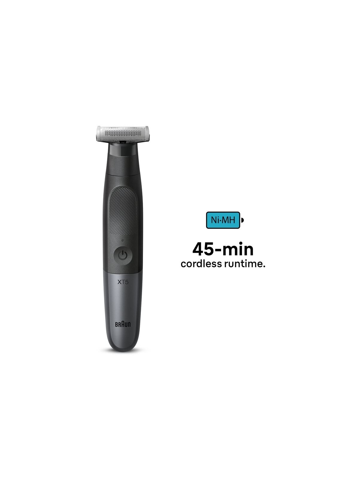 Braun Face and Body Hair trimmer | XT5300 Series XT5 | Cordless | Wet & Dry | Number of length steps 6 | Black/Silver 1 Braun Face and Body Hair trimmer | XT5300 Series XT5 | Cordless | Wet & Dry | Number of length steps 6 | Black/Silver 1