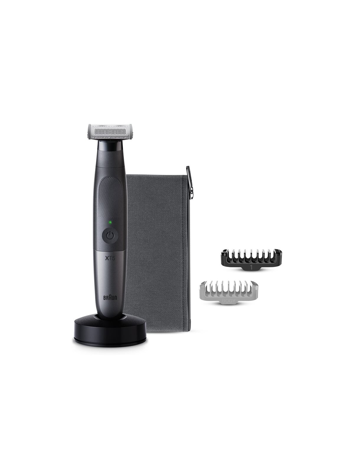 Braun Face and Body Hair trimmer | XT5300 Series XT5 | Cordless | Wet & Dry | Number of length steps 6 | Black/Silver Braun Face and Body Hair trimmer | XT5300 Series XT5 | Cordless | Wet & Dry | Number of length steps 6 | Black/Silver