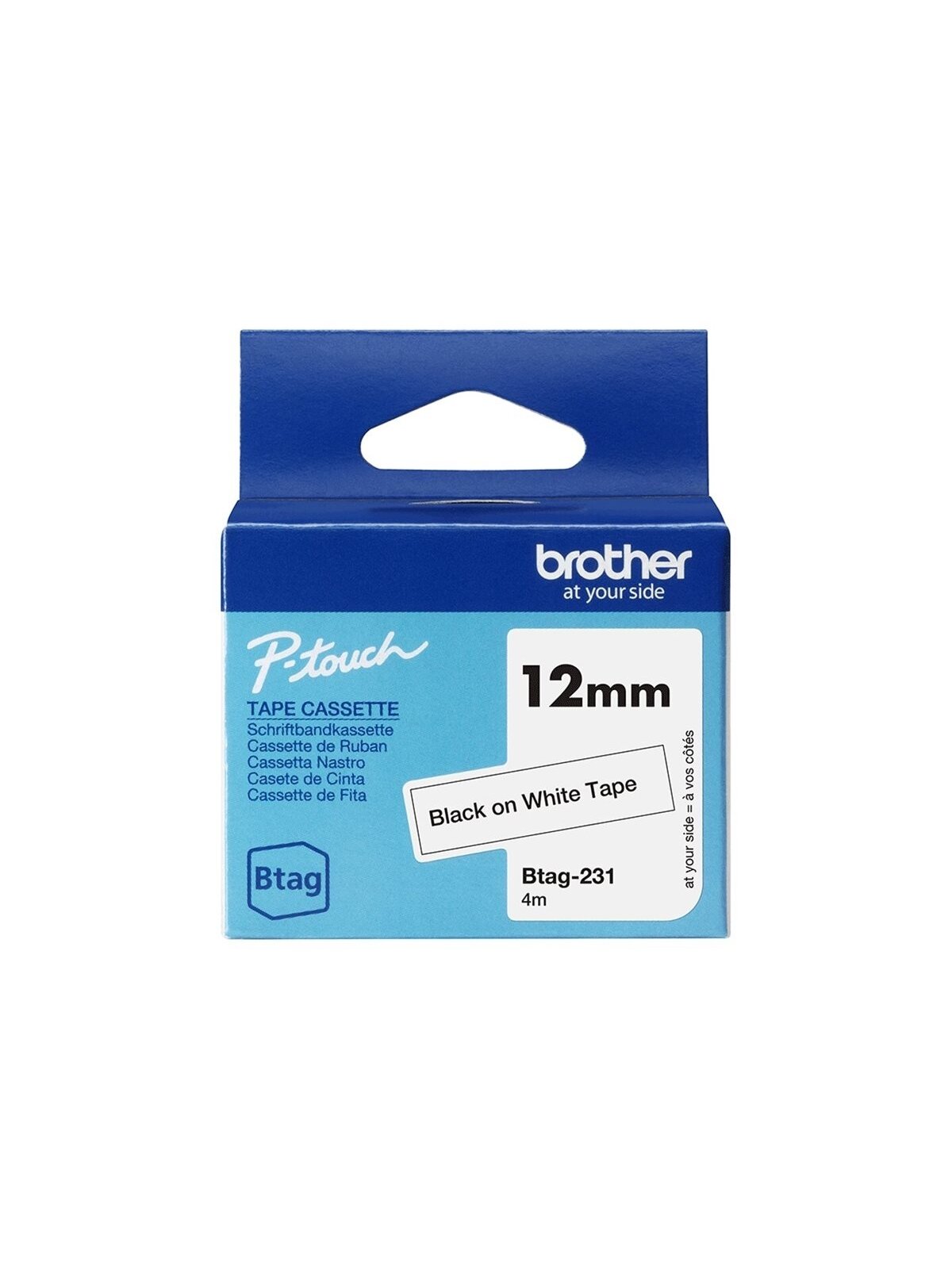 Brother BTAG-231 | Black on White | Btag Brother BTAG-231 | Black on White | Btag