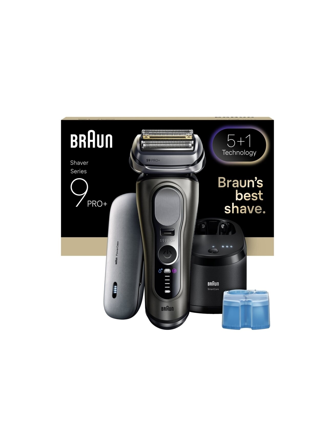 Braun 9675cc Series 9 PRO+ Clean&Charge Shaver, Grey 1 Braun 9675cc Series 9 PRO+ Clean&Charge Shaver, Grey 1
