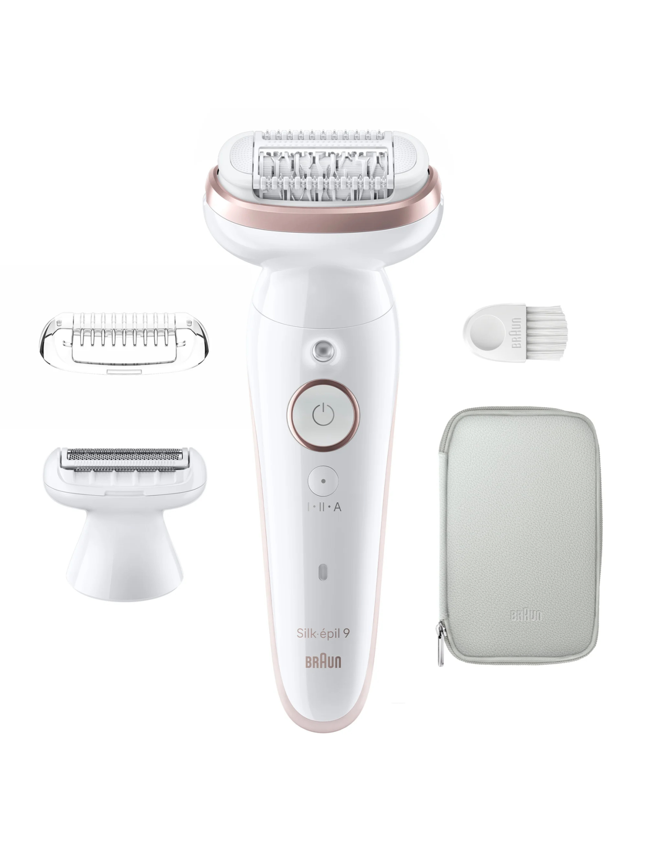 Braun Epilator | SES9-030 Silk épil 9 | Operating time (max) 50 min | Number of power levels 2 | Wet & Dry | White/Rose Braun Epilator | SES9-030 Silk épil 9 | Operating time (max) 50 min | Number of power levels 2 | Wet & Dry | White/Rose