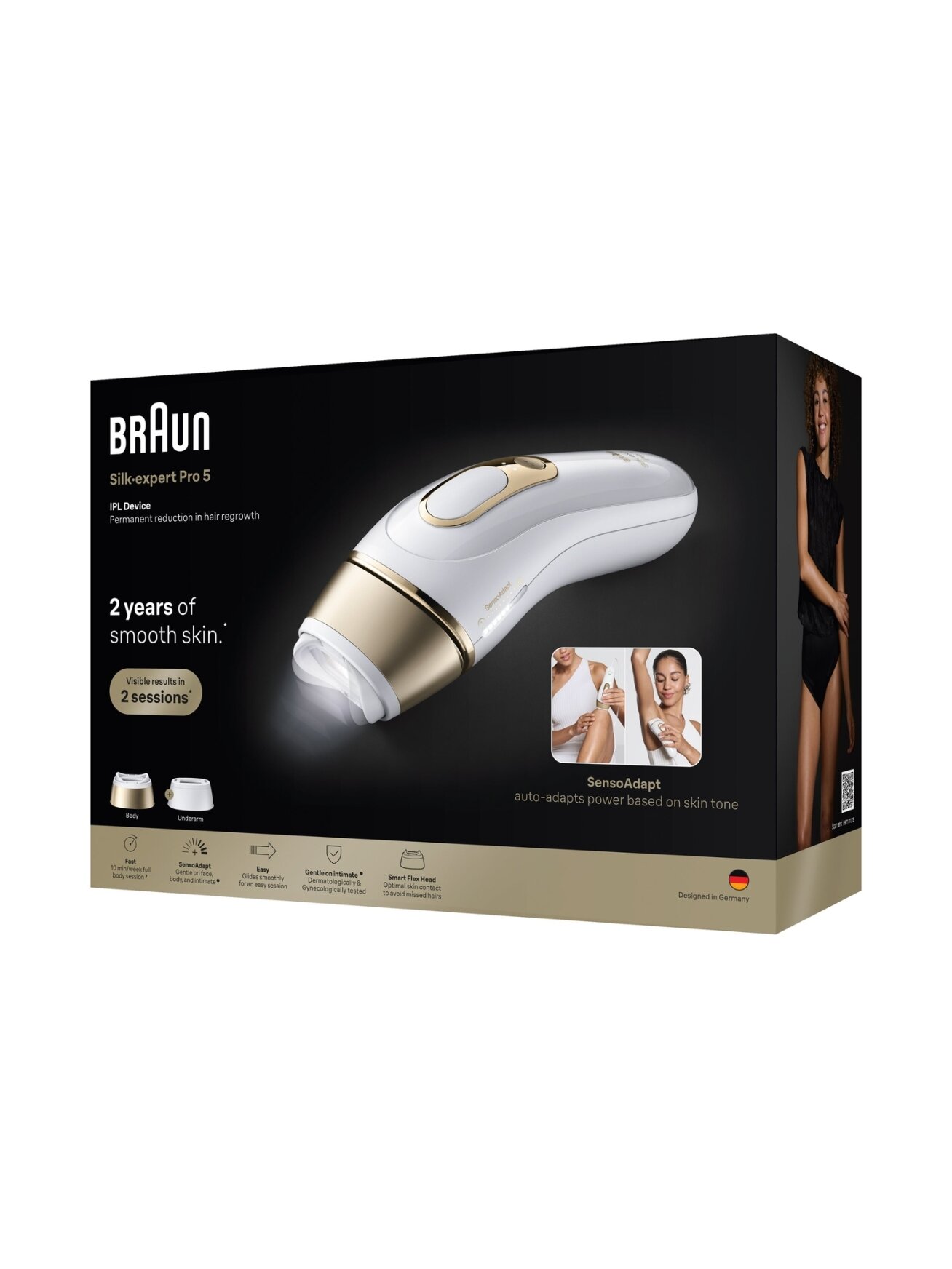 Braun IPL Epilator | Silk expert Pro 5 PL5210 | Number of power levels 3 | White/Gold 1 Braun IPL Epilator | Silk expert Pro 5 PL5210 | Number of power levels 3 | White/Gold 1