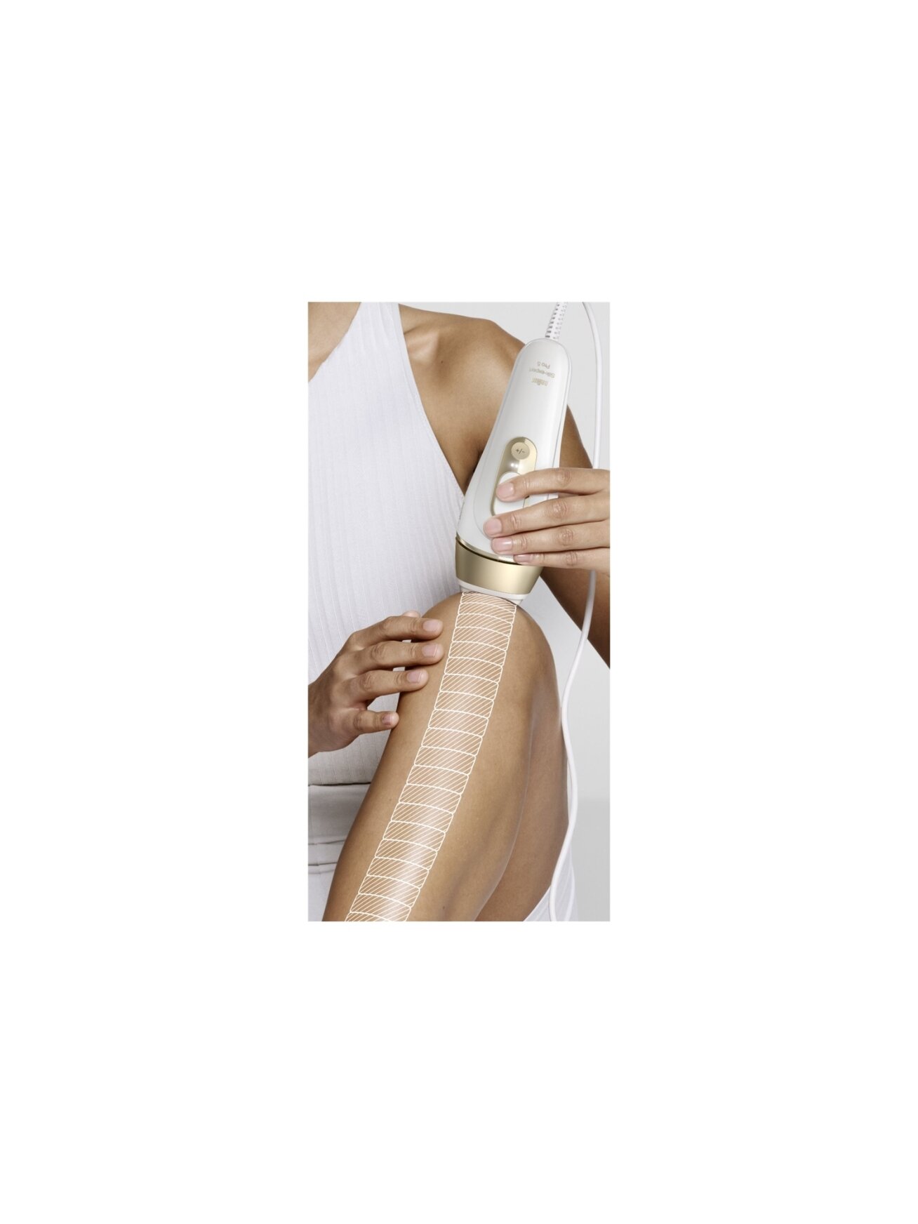 Braun IPL Epilator | Silk expert Pro 5 PL5210 | Number of power levels 3 | White/Gold 3