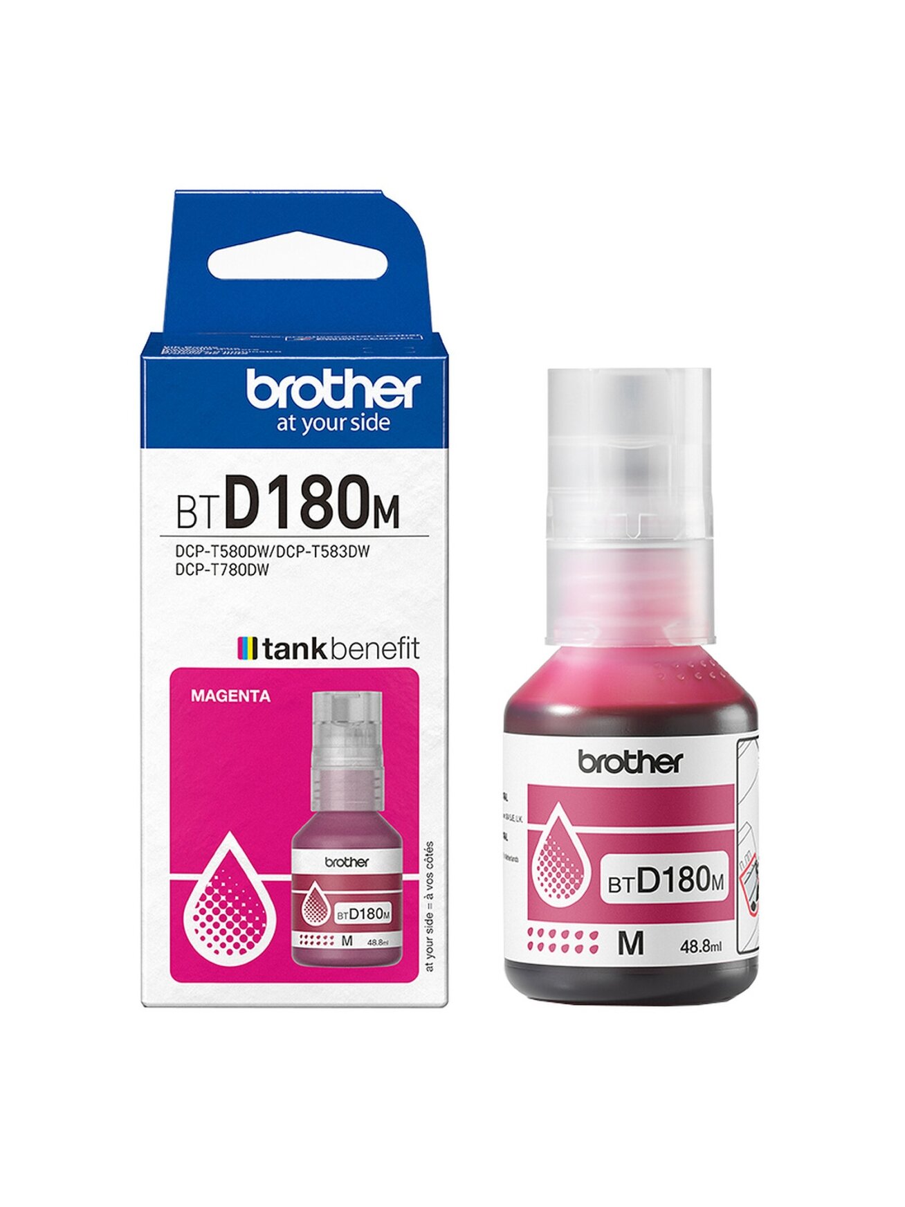 Brother BTD180M | Ink refill | Magenta 1 Brother BTD180M | Ink refill | Magenta 1
