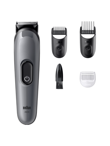 Braun 4-in-1 Grooming Kit | All-in-One Series 3 AIO3500 | Cordless | Number of length steps 14 | Black