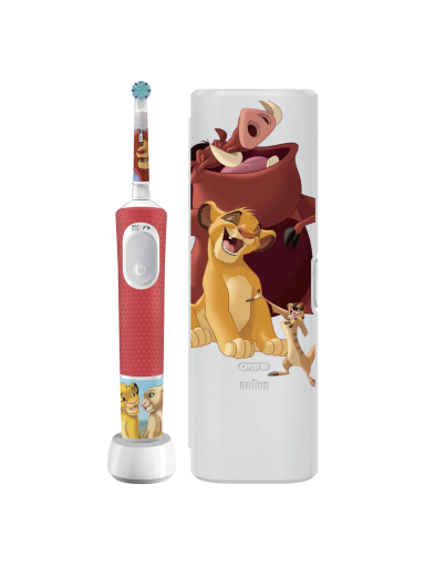 Braun | Electric Toothbrush | Vitality PRO Kids 3+ Lion King | Rechargeable | For children | Number of brush heads included 1 | Number of teeth brushing modes 2