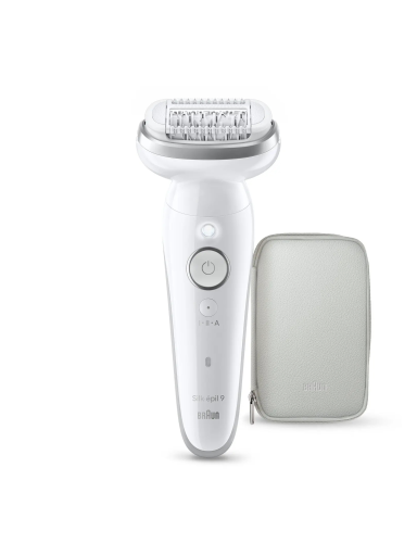 Braun Epilator | Silk-épil 9 SES9-000 | Operating time (max) 50 min | Number of power levels 2 | Wet & Dry | White/Silver Braun Epilator | Silk-épil 9 SES9-000 | Operating time (max) 50 min | Number of power levels 2 | Wet & Dry | White/Silver