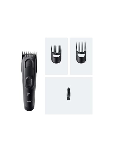 Braun Hair Clipper | HC5530 Series 5 | Cordless | Number of length steps 17 | Black