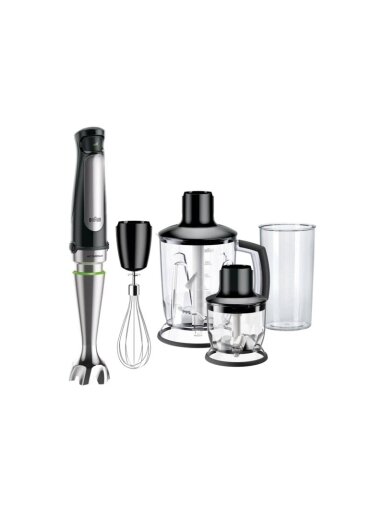 Braun | MultiQuick 7 Hand Blender | MQ 7045X | Hand Blender | 1000 W | Number of speeds 6 | Chopper | Black/Stainless steel Braun | MultiQuick 7 Hand Blender | MQ 7045X | Hand Blender | 1000 W | Number of speeds 6 | Chopper | Black/Stainless steel