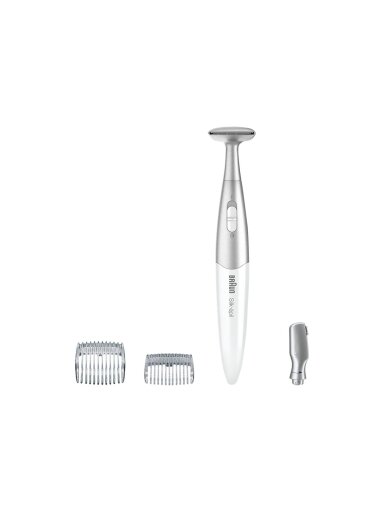 Braun Precision hair remover | Silk-épil FG1100 | Cordless | Number of length steps 2 | White Braun Precision hair remover | Silk-épil FG1100 | Cordless | Number of length steps 2 | White