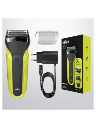 Braun | Shaver | Series 3 Shave&Style 300BT | Operating time (max) 30 min | NiMH | Black/Green