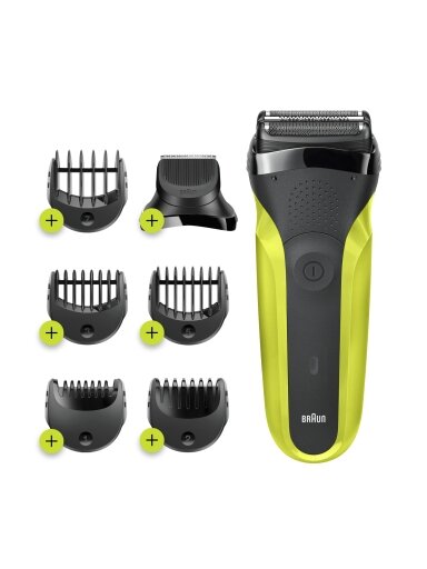 Braun | Shaver | Series 3 Shave&Style 300BT | Operating time (max) 30 min | NiMH | Black/Green