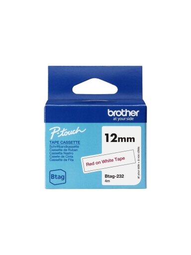 Brother BTAG-232 | Red on White | Btag Brother BTAG-232 | Red on White | Btag
