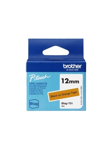 Brother BTAG-T31 | Black on Orange | Btag Brother BTAG-T31 | Black on Orange | Btag