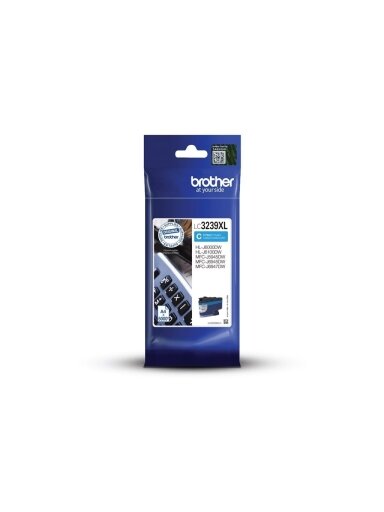 Brother High-yield Ink Cartridge | LC3239XLC | Ink | Cyan Brother High-yield Ink Cartridge | LC3239XLC | Ink | Cyan