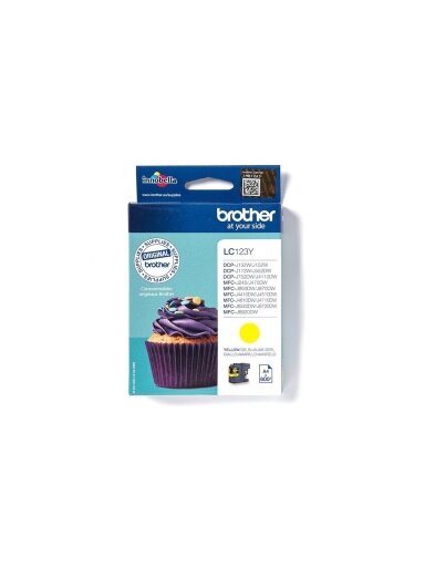 Brother LC123Y | Ink Cartridge | Yellow Brother LC123Y | Ink Cartridge | Yellow