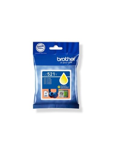Brother LC521Y | Ink Cartridges | Yellow Brother LC521Y | Ink Cartridges | Yellow