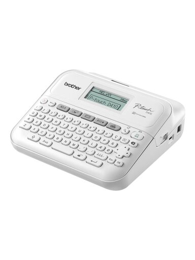 Brother PT-D410 | Mono | Thermal | Label Printer | White Brother PT-D410 | Mono | Thermal | Label Printer | White