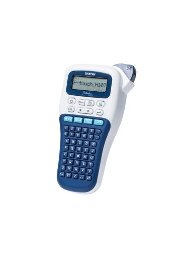 Brother PTH-107BRE1 | Mono | Thermal | Label Printer | White/ Blue Brother PTH-107BRE1 | Mono | Thermal | Label Printer | White/ Blue