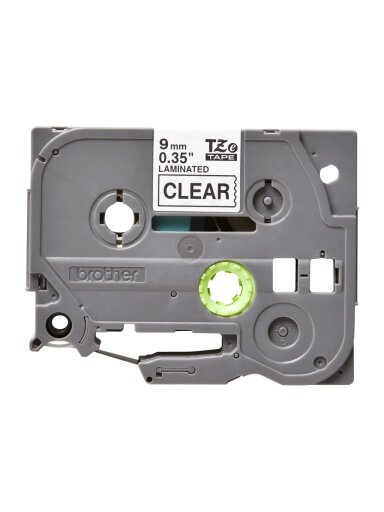 Brother | TZe-121 Laminated Tape | Black on Clear | TZe | 8 m | 9 cm Brother | TZe-121 Laminated Tape | Black on Clear | TZe | 8 m | 9 cm
