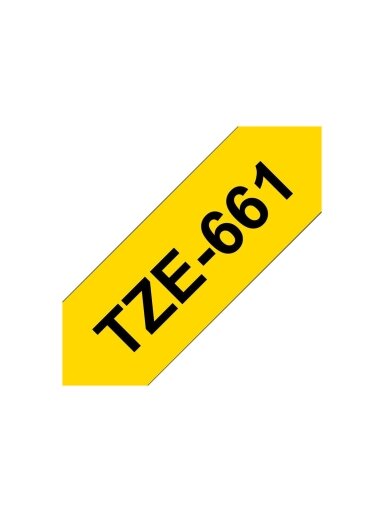 Brother | TZe-661 Laminated Tape | Black on Yellow | TZe | 8 m | 3.6 cm Brother | TZe-661 Laminated Tape | Black on Yellow | TZe | 8 m | 3.6 cm