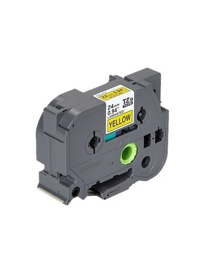 Brother | TZe-651 Laminated Tape | Black On Yellow | TZe | 8 m | 2.4 cm 3