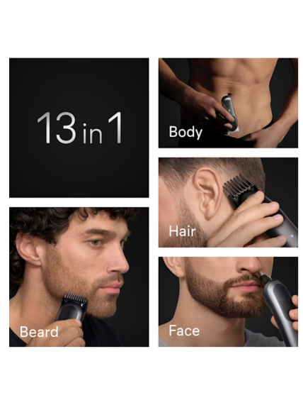 Braun 13in1 Grooming Kit | All-in-One Series 7 AIO7560 | Cordless | Number of length steps 14 | Black/Grey 2 Braun 13in1 Grooming Kit | All-in-One Series 7 AIO7560 | Cordless | Number of length steps 14 | Black/Grey 2