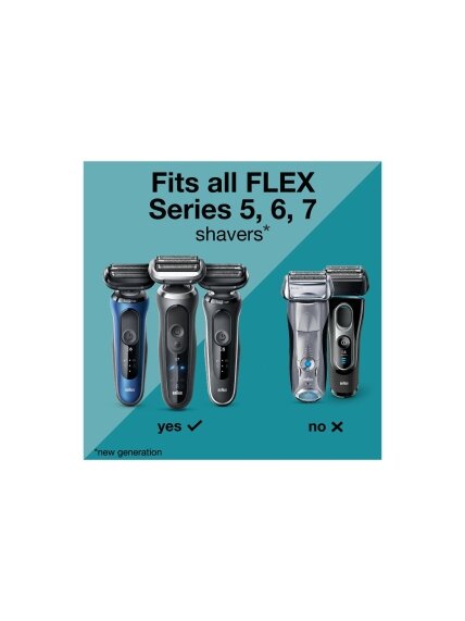 Braun 74S Shaver Replacement Head Series 7, Silver 3 Braun 74S Shaver Replacement Head Series 7, Silver 3