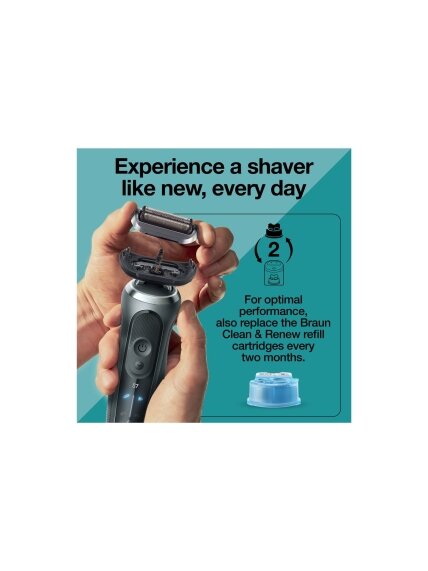 Braun 74S Shaver Replacement Head Series 7, Silver 5 Braun 74S Shaver Replacement Head Series 7, Silver 5