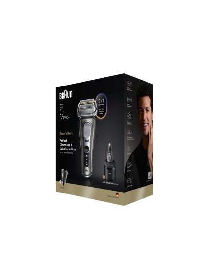 Braun 9675cc Series 9 PRO+ Clean&Charge Shaver, Grey 2 Braun 9675cc Series 9 PRO+ Clean&Charge Shaver, Grey 2