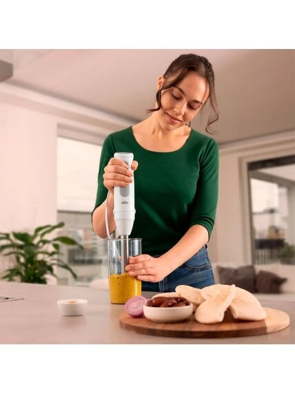 Braun | Hand Blender | MQ50001MWH | Hand Blender | 1000 W | Number of speeds 21 | White 3 Braun | Hand Blender | MQ50001MWH | Hand Blender | 1000 W | Number of speeds 21 | White 3