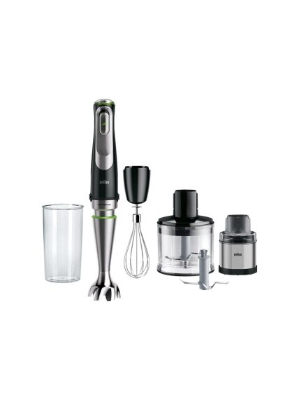 Braun | Hand Blender | MQ9138XI MultiQuick 9 | Hand Blender | 1200 W | Number of speeds 3 | Chopper | Ice crushing | Black/Stainless Steel 3