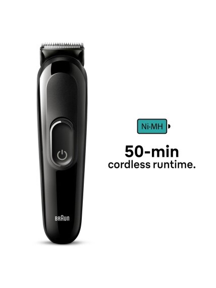 Braun Trimmer | 6-in-1 Style Kit 3 MGK3410 | Cordless | Number of length steps 13 | Black 2 Braun Trimmer | 6-in-1 Style Kit 3 MGK3410 | Cordless | Number of length steps 13 | Black 2