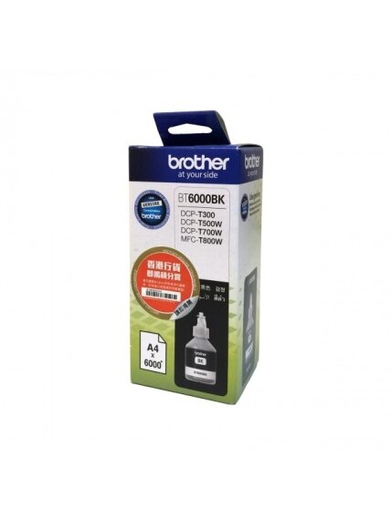 Brother BT6000BK | Ink Cartridge | Black 1 Brother BT6000BK | Ink Cartridge | Black 1