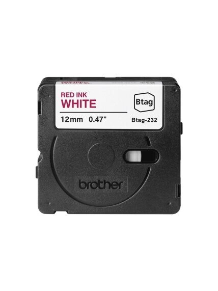 Brother BTAG-232 | Red on White | Btag 1