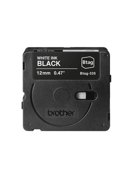 Brother BTAG-335 | White on Black | Btag 1