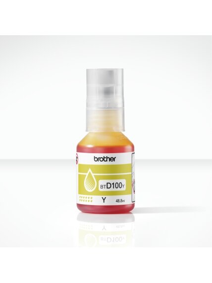 Brother BTD100Y | Ink Bottle | Yellow 1 Brother BTD100Y | Ink Bottle | Yellow 1