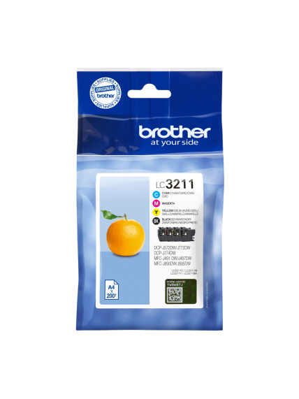 Brother Cartridge Value Pack | LC3211VAL | Ink cartridge | Black, yellow, cyan, magenta 1 Brother Cartridge Value Pack | LC3211VAL | Ink cartridge | Black, yellow, cyan, magenta 1
