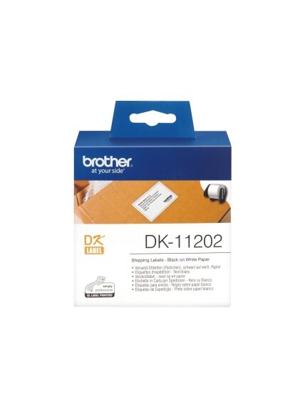 Brother | DK-11202 Shipping Labels | White | DK | 62mm x 100mm Brother | DK-11202 Shipping Labels | White | DK | 62mm x 100mm