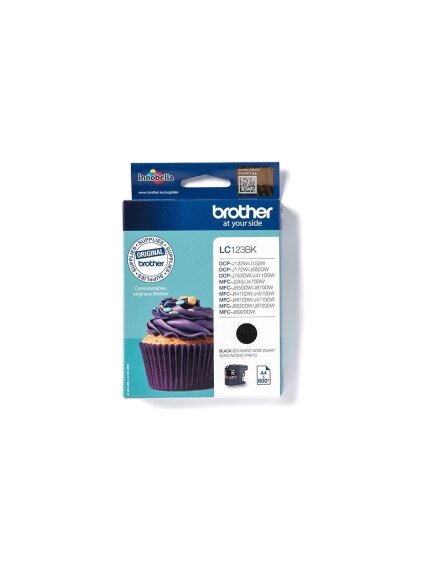 Brother LC123BK | Ink Cartridge | Black Brother LC123BK | Ink Cartridge | Black